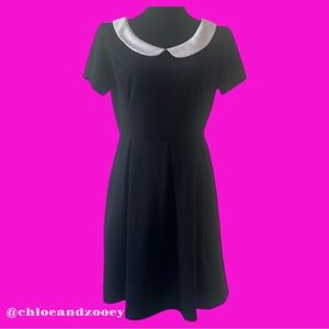 MODCLOTH Y2K Record Swap Dress Wednesday Addams Sunny Girl Goth Alt-Girl Vintage